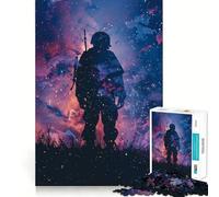 Rompecabezas de 1000 Piezas con Silueta de Soldado galáctico para Adolescentes Juguete para ejercitar la Mente Diseño Relajante Regalo Ideal para armar (38x52cm)