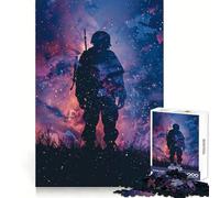Rompecabezas de 1000 Piezas con Silueta de Soldado galáctico para Adultos y Adolescentes Juguete de Habilidad, Relajante y Divertido Bordes Ajustados Regalo Ideal para Festivales (38x26cm)