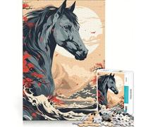 Rompecabezas de 1000 Piezas con temática de Animales y Ambiente japonés, Ideal para Relajarse, interactuar Entre Padres e Hijos o como Regalo para Amigos y Familiares 50x75cm