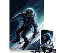 Rompecabezas de 1000 Piezas con temática de astronautas esquiadores y Planetas para Adolescentes Juguete Inteligente para el hogar Corte preciso Regalo Original 50x75cm
