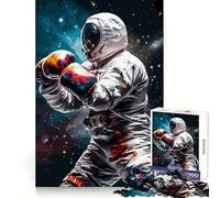 Rompecabezas de 1000 Piezas con temática de Boxeo, astronautas y Espacio para Adultos Un desafío Mental para Disfrutar en Silencio Corte preciso (38x52cm)