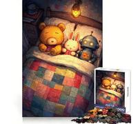 Rompecabezas de 1000 Piezas con temática de Juguetes durmiendo en una Escena a la Hora de Dormir para Adultos Mejora la Memoria y fomenta la alegría Familiar Diseño para armar Elige tu Deseo