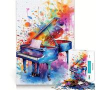 Rompecabezas de 1000 Piezas con temática de música de Piano para Adolescentes Mejora la Memoria, relaja la Mente y CREA un Regalo Original (38x26cm)