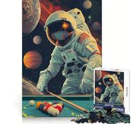 Rompecabezas de 1000 Piezas con temática de Piscina de astronautas para Adultos Ideal para Practicar la lógica,divertirse en Paz y Disfrutar de un Ambiente Tranquilo Bordes limpios Un Regalo