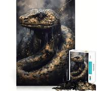 Rompecabezas de 1000 Piezas con temática de Serpientes y Seres sobrenaturales para Adolescentes Ideal para Mejorar la Memoria, Relajarse y divertirse Diseño artístico con Corte nítido (50x75cm)