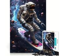 Rompecabezas de 1000 Piezas con temática de Surf, astronautas y Adolescentes Ideal para ejercitar la Memoria, armar y Crear en casa 50x75cm