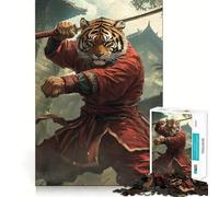 Rompecabezas de 1000 Piezas con temática de Tigres, Kung fu, Ninjas y Animales Adolescentes Juguete Que desafía la Mente Diversión compartida Diseño nítido Sorpresa cálida 38x52cm