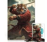 Rompecabezas de 1000 Piezas con temática de Tigres, Kung fu, Ninjas y Animales Adolescentes Juguete Que desafía la Mente Diversión compartida Diseño nítido Sorpresa cálida 38x26cm