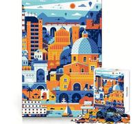 Rompecabezas de 1000 Piezas con temática de Viajes a Cagliari y Cerdeña para Adolescentes Mejora la Memoria,relaja la Mente y es Divertido Corte de Calidad Regalo Ideal (38x52cm)