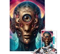Rompecabezas de 1000 Piezas con temática Extraterrestre un desafío Educativo Divertido y humorístico para Decorar la Pared Ideal para niños de 14 años en adelante (38x52cm)