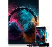 Rompecabezas de 1000 Piezas con temática Musical para Adultos y Adolescentes Juguete de lógica Clara para Relajarse Corte Artículo de Santa Claus (50x75cm)