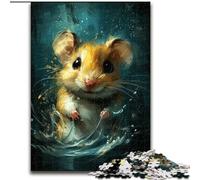 Rompecabezas de 1000 Piezas con un Adorable Tigre Amarillo para Adolescentes, cumpleaños para Pasar Las Vacaciones en casa, decoración de Pared para Mayores de 14 años (26x38cm)