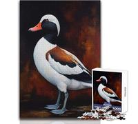 Rompecabezas de 1000 Piezas con un Elegante Retrato de Pato, Juguete para Pintar, Juego Intelectual, Aprendizaje, Regalo Educativo para cumpleaños, tamaño 38x52cm