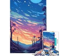 Rompecabezas de 1000 Piezas con un Hermoso Cielo Estrellado Juegos Divertidos y adictivos para Cultivar la Paciencia Regalos de Amigo Invisible Aprendizaje Educativo (Tamaño 38x26cm)