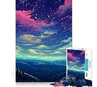 Rompecabezas de 1000 Piezas con un Hermoso Cielo Estrellado y Bordes Ideal para desarrollar la Mente y Mejorar el Rendimiento Jugar despacio Regalo o para Fortalecer el Cerebro