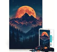 Rompecabezas de 1000 Piezas con un Hermoso Paisaje Natural,Corte preciso,Arte para ejercitar la Mente,Regalo Divertido para el Tiempo Libre,decoración navideña para la Pared (38x52cm)