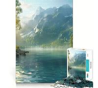 Rompecabezas de 1000 Piezas con un Hermoso Paisaje Natural,diseño Limpio y Funcional,Ideal para desarrollar la Mente Pasar un rato Agradable y Disfrutar de la Navidad Decoración de Pared