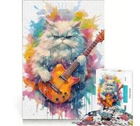Rompecabezas de 1000 Piezas con un Lindo Gato Persa, Ideal para Decorar la Pared o para divertirse en casa Colección de Artistas Bellas Artes 50x75cm