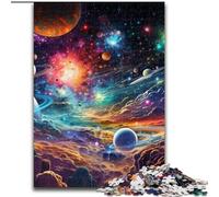 Rompecabezas de 1000 Piezas con un Universo Colorido, Juego Creativo Familiar y decoración del hogar, Adolescentes (tamaño: 26x38cm)