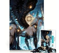 Rompecabezas de 1000 Piezas con una Chica Anime alada en un Entorno fantástico Juguete Creativo para desarrollar la Creatividad Cierre Seguro sin Piezas Sueltas Actividad para Compartir en Familia