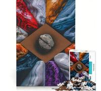 Rompecabezas de 1000 Piezas con una composición de Hermosas Piedras de Colores, Juego práctico, interacción Entre Padres e Hijos, colección de Artistas, Bellas Artes 50x75cm