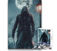 Rompecabezas de 1000 Piezas con una Figura misteriosa en un Paisaje Urbano para Adolescentes Juego de Aprendizaje de Pensamiento estratégico Regalo Ideal para Cualquier Evento Tamaño 38x26cm