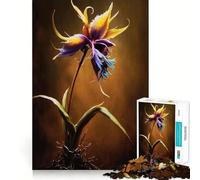 Rompecabezas de 1000 Piezas con una Hermosa Flor Grande y uniones Suaves Divertido Juego de lógica y Pensamiento Ideal para Pasar un Buen rato Navidad (38x52cm)