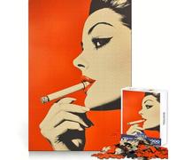 Rompecabezas de 1000 Piezas con una Mujer fumando un Cigarrillo Ideal para Adolescentes para estimular el Pensamiento crítico para Actividades de Ocio y para quienes Buscan un Encaje Ideal