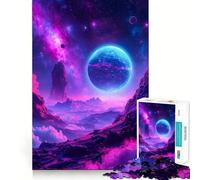 Rompecabezas de 1000 Piezas con Vibrante Paisaje de Planeta alienígena y Nebulosa Juguete Creativo para desarrollar la Habilidad Componentes Resistentes y de Corte Limpio Ideal para Llevar de Viaje