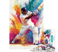 Rompecabezas de 1000 Piezas con Vibrantes diseños de Cricket Rompecabezas para Adolescentes Difícil Cada Pieza es única Juguetes educativos Juegos 38x26cm