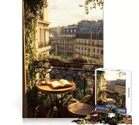 Rompecabezas de 1000 Piezas con Vista a un balcón Parisino para Adolescentes Juguete Intelectual para Fortalecer los Lazos Familiares Corte de Calidad Regalo Memorable (38x52cm)