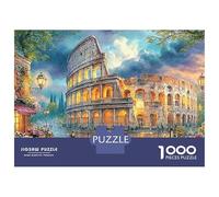 Rompecabezas de 1000 Piezas con Vista a una ruina Antigua del Coliseo para Adultos, cartón Reciclado Premium, enmarcable, para Tiempo de Tranquilidad, pasatiempo, 70 x 50 cm (1000 Piezas)