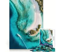 Rompecabezas de 1000 Piezas con Vista aérea de una Isla Tropical para Adultos, 1000 Piezas, Ideal para el Desarrollo Cerebral, diversión Tranquila y fácil de armar (38x26cm)