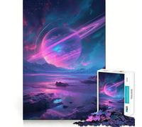 Rompecabezas de 1000 Piezas con Vista de Saturno para Adolescentes Rompecabezas fácil de armar Ocio Impecable Regalo Ideal para Navidad (38x26cm)
