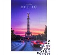 Rompecabezas de 1000 piezas con vista nocturna de Berlín para adultos, rompecabezas de madera, regalos de Halloween, rompecabezas para adultos, juego educativo, desafío juguete, 1000 piezas (75x50 cm)
