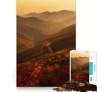 Rompecabezas de 1000 Piezas con Vista panorámica de una Carretera de montaña en otoño Arte de Corte preciso Un desafío para la Mente Regalo Ideal para el Tiempo Libre Diversión Decoración de Pared