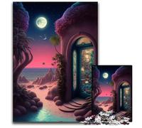 Rompecabezas de 1000 Piezas con Vistas surrealistas para Adultos, de cartón, Ideal para Adolescentes y jóvenes, Regalo de cumpleaños y Vacaciones, 26x38cm/10,23x14,96 Pulgadas.