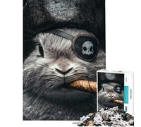 Rompecabezas de 1000 Piezas Conejo Pirata Swagger para Adolescentes Carrera de Velocidad Manual para cumpleaños Navidad cumpleaños 50x75cm