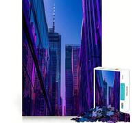 Rompecabezas de 1000 Piezas,construcción de Ciudad Morada,Corte preciso,decoración,lógica,Pensamiento,Juego,Tiempo de Juego,decoración navideña,Regalo (50x75cm)