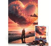 Rompecabezas de 1000 Piezas Contemplando la Puesta de Sol para Adultos y Adolescentes Mejora la Memoria Relajante Corte preciso Un Regalo Encantador 38x52cm