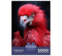 Rompecabezas De 1000 Piezas Cool Flamingo Portrait Rompecabezas para Adultos Juego Práctico para Aliviar El Estrés Cumpleaños Y Navidad 38x26cm/1000pcs