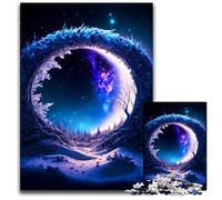 Rompecabezas de 1000 Piezas Cosmic Dream Moon para Adultos, un desafiante Rompecabezas, un Juguete Relajante para Adolescentes, 26x38cm/10,23x14,96 Pulgadas.