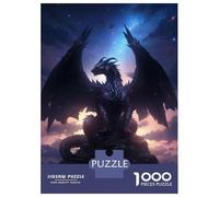 Rompecabezas De 1000 Piezas Cosmic Night Furry Dragon Rompecabezas para Adultos Juegos De Relajación Análisis Y Lógica Cumpleaños Y Navidad 52x38cm/1000pcs