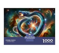 Rompecabezas De 1000 Piezas Cosmic Serpent Art Print Rompecabezas para Adultos Juego Práctico Una Obra De Arte Cumpleaños Y Navidad 38x26cm/1000pcs