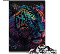 Rompecabezas de 1000 Piezas Cosmos Tiger, Regalo Ideal para cumpleaños, Fiestas y decoración del hogar (tamaño 50x75cm)