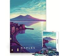 Rompecabezas de 1000 Piezas Costa de Nápoles al Amanecer para Adultos Juguete para la Mente Alivia la ansiedad Bordes precisos Regalo Original (38x52cm)