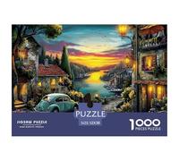 Rompecabezas De 1000 Piezas «Costa del Atardecer» para Niños - De Papel Ecológico, Juego Familiar para El Desarrollo Cognitivo Y La Diversión 52x38cm/1000pcs