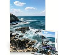 Rompecabezas de 1000 Piezas Costa Rocosa para Adolescentes Juguete Intelectual para la relajación Mental Corte de Calidad Regalo Ideal para Las Fiestas (38x26cm)