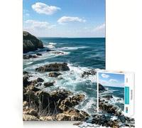 Rompecabezas de 1000 Piezas Costa Rocosa para Adolescentes Juguete Intelectual para la relajación Mental Corte de Calidad Regalo Ideal para Las Fiestas (38x26cm)