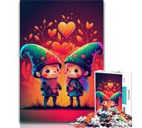Rompecabezas de 1000 Piezas Creature Love Duo para Adultos y Adolescentes Juguetes educativos decoración de Pared antiestrés (38x26cm)